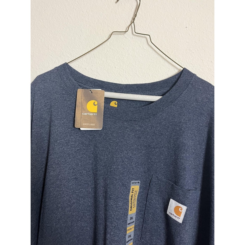 Carhartt Shirt Wms 3XL Blue Heavyweight Loose Fit Crewneck‎ Tee New